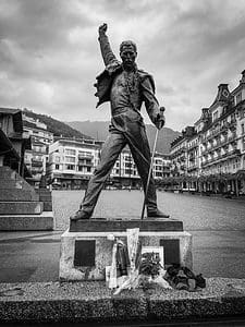 Freddie Mercury Statue Montreux, Switzerland Europe Travel