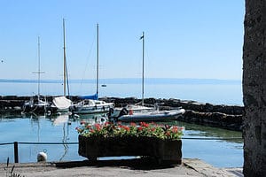 Small harbor at Yvoire France