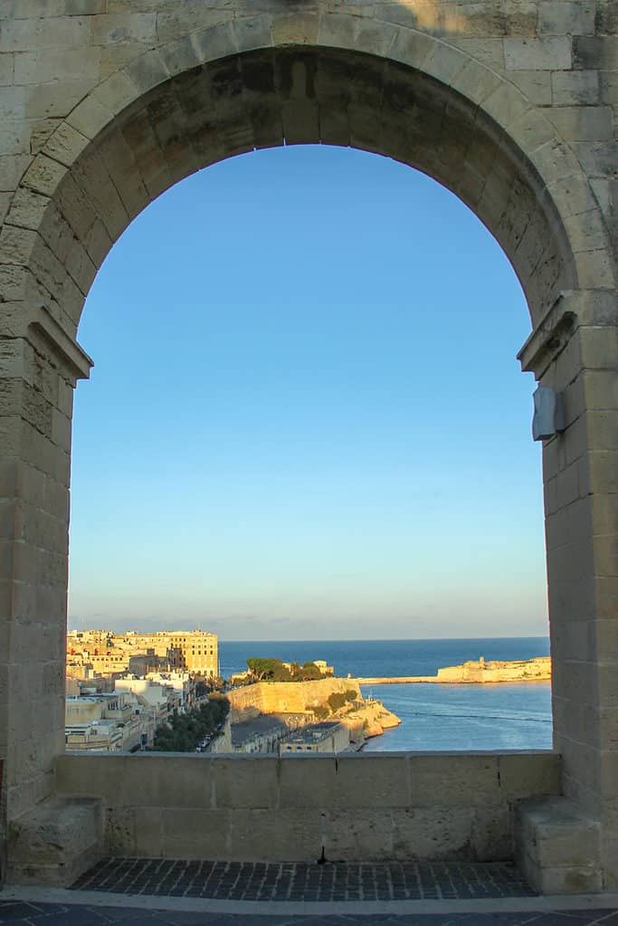 View from the Upper Barrakka Gardens in Malta