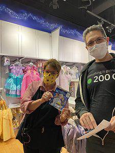 Wearing masks during covid on a scavenger hunt