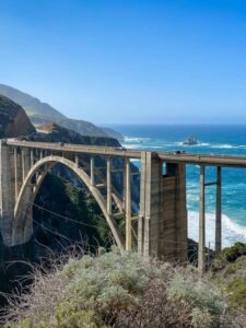 Bixby Bridge is one of the picturesque stops on a Big Sur road trip