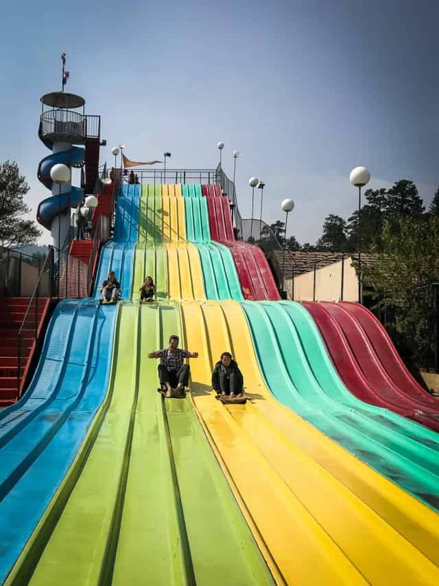 rainbow slide is one of the best things to do in estes park
