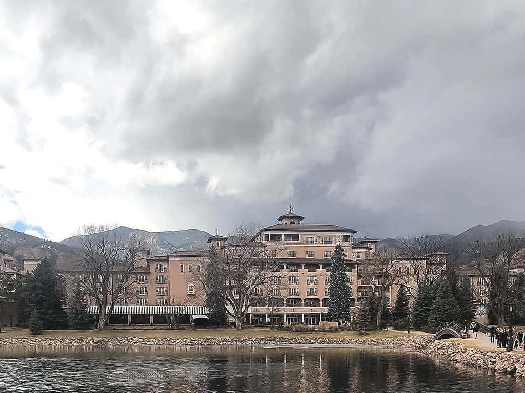 The Broadmoor Hotel reflected in the lake, one of the most iconic things to do in Colorado Springs