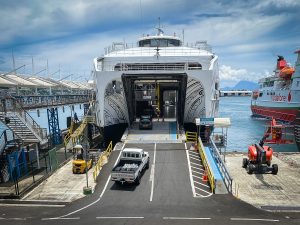 Ferry from Papeete to Moorea in Tahiti