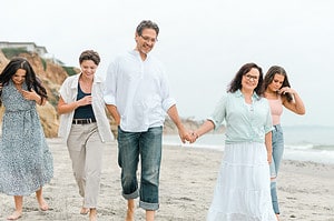 Family photography at the beach