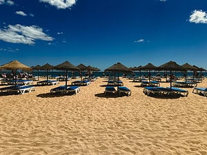 Tunnel beach in Albufeira, Portugal