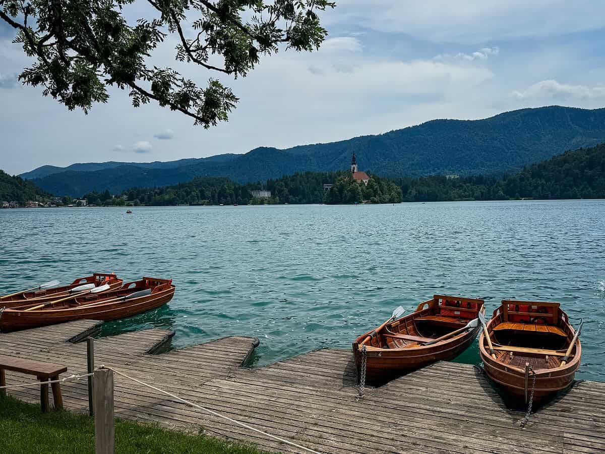 Boat rentals at Lake Bled, Slovenia.