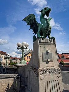 The dragon, a symbol in Ljubljana.